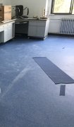 某学院工业PVC地板铺设工程竣工